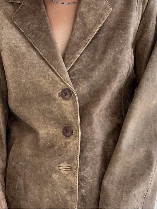 Vintage Brown Leather Jacket - Picture 6 of 8